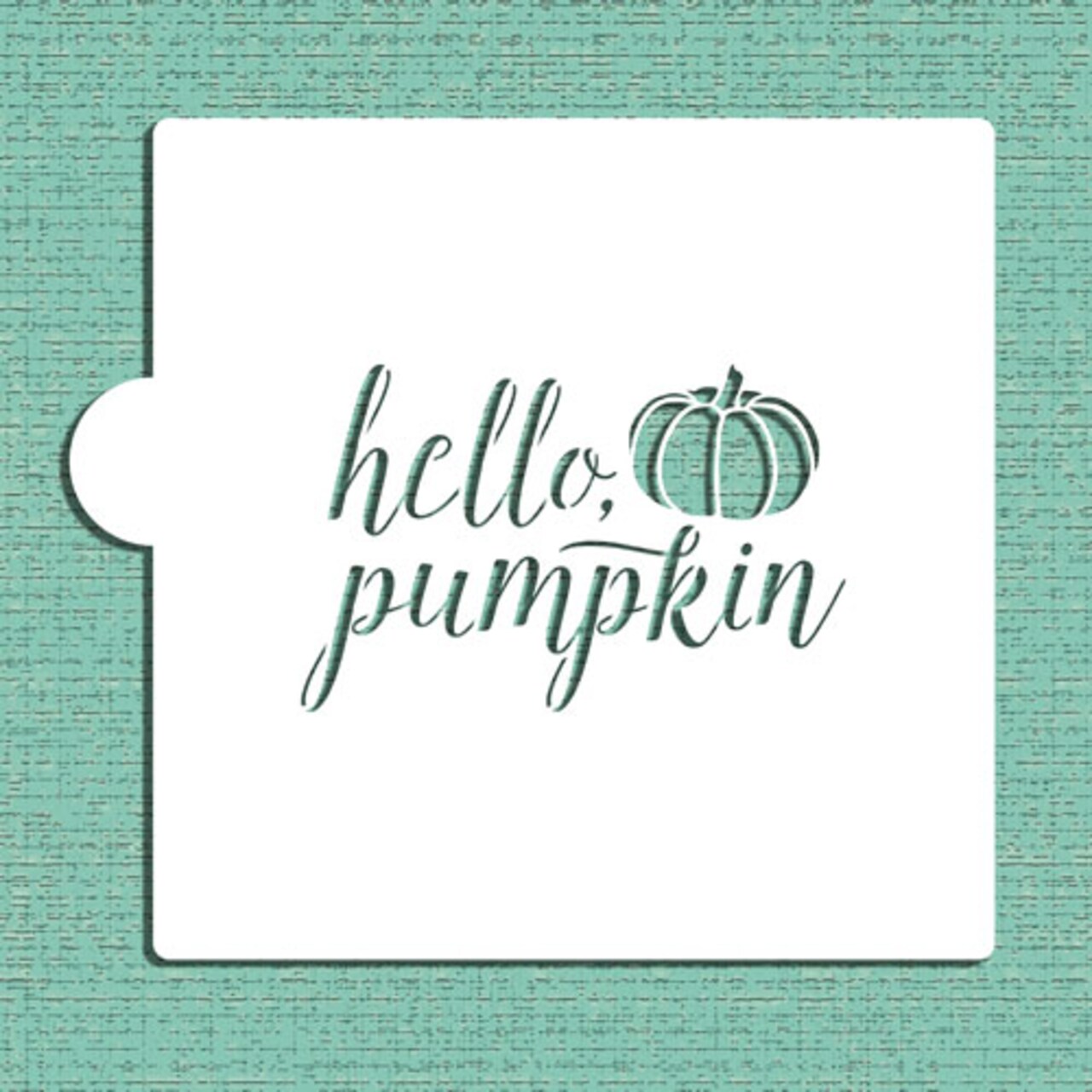 Hello Pumpkin Cookie & Craft Stencil, CM157 by Designer Stencils, Cookie  Decorating Tools
